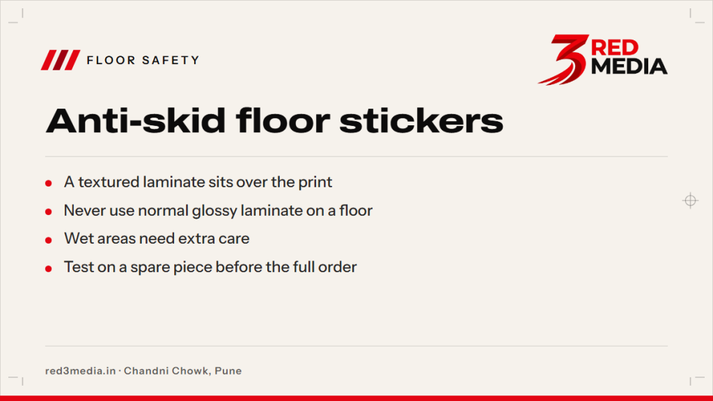 Anti-Skid Floor Stickers: What Slip Resistant Means - key facts card