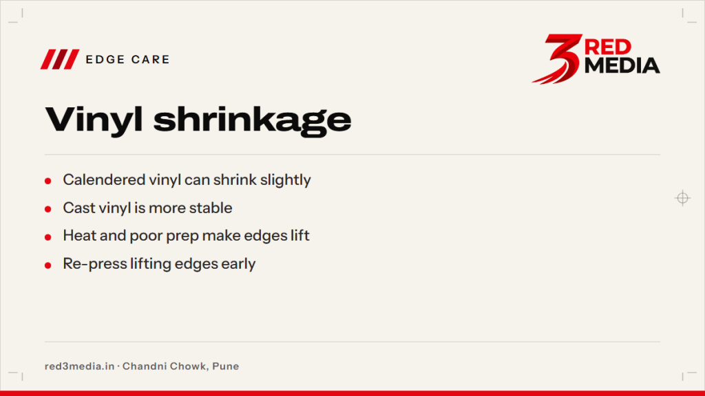 Does Vinyl Shrink? Why Edges Pull Back and How to Prevent It - key facts card