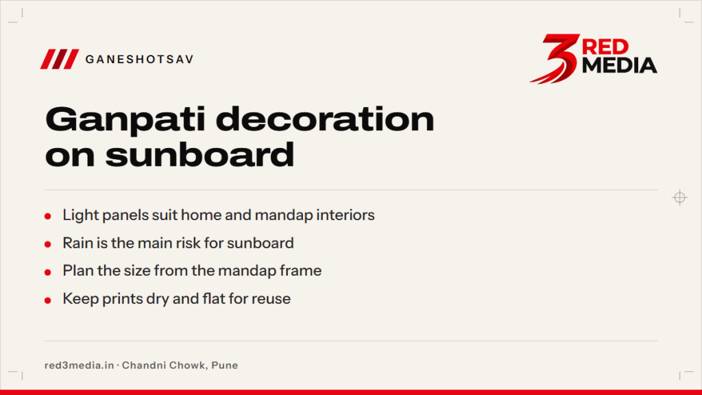 Sunboard Printing for Ganpati Decoration: Cutouts and Panels - key facts card